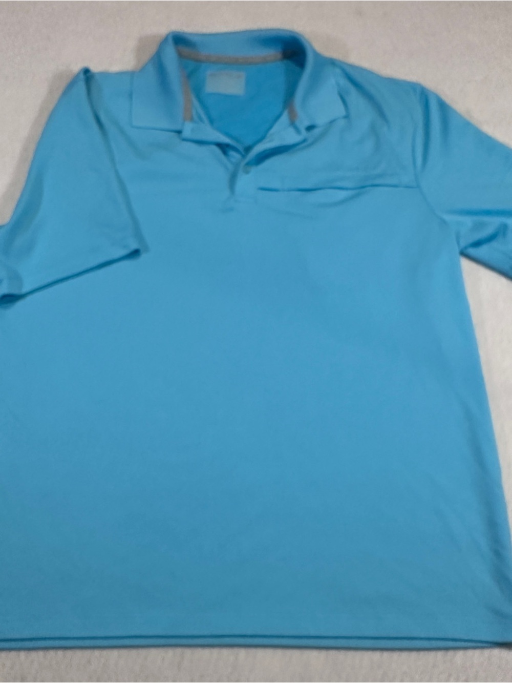 Reel Legends Light Blue Men’s Polo with Chest Pocket Sz medium